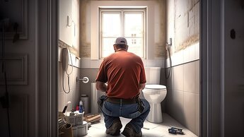 Klempner im Inneren eines Neubaus | © Adobe Stock